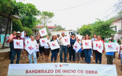 Inician obras en Colonias de Martínez de la Torre