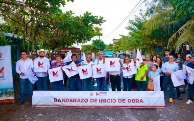 Banderazo de Obra en la Localidad La Colmena
