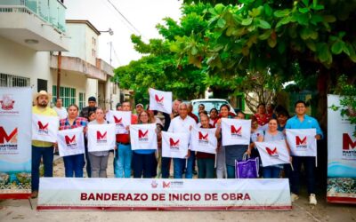 Banderazo de Obra en la Colonia Vega Redonda